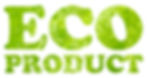Text _Eco product_ made from fresh green leaves texture isolated on white. .jpg