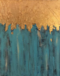 Gold leaf abstract