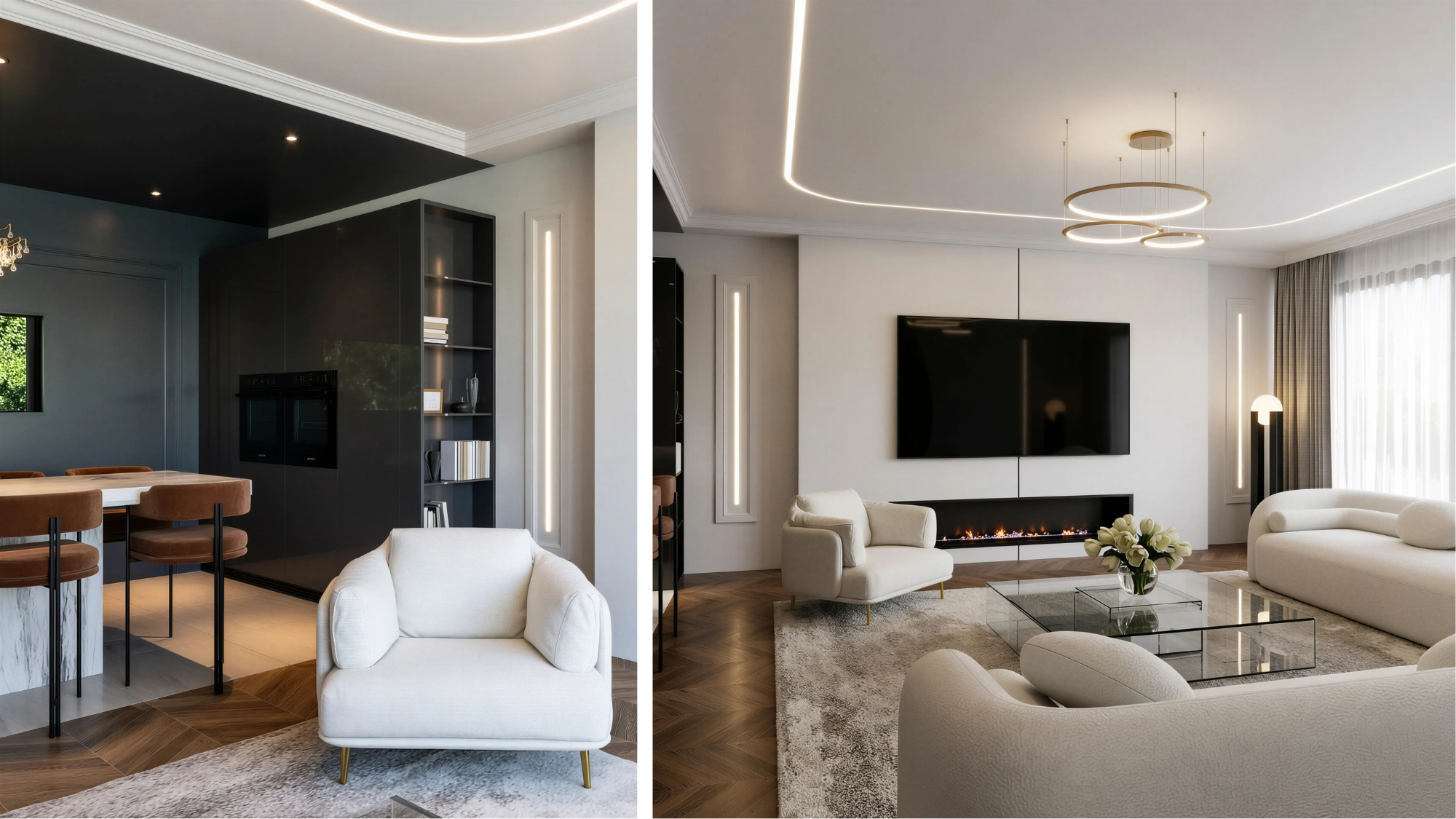 Rénovation d'appartement haussmannien à Bordeaux : moulures, parquet point de Hongrie et redistribution