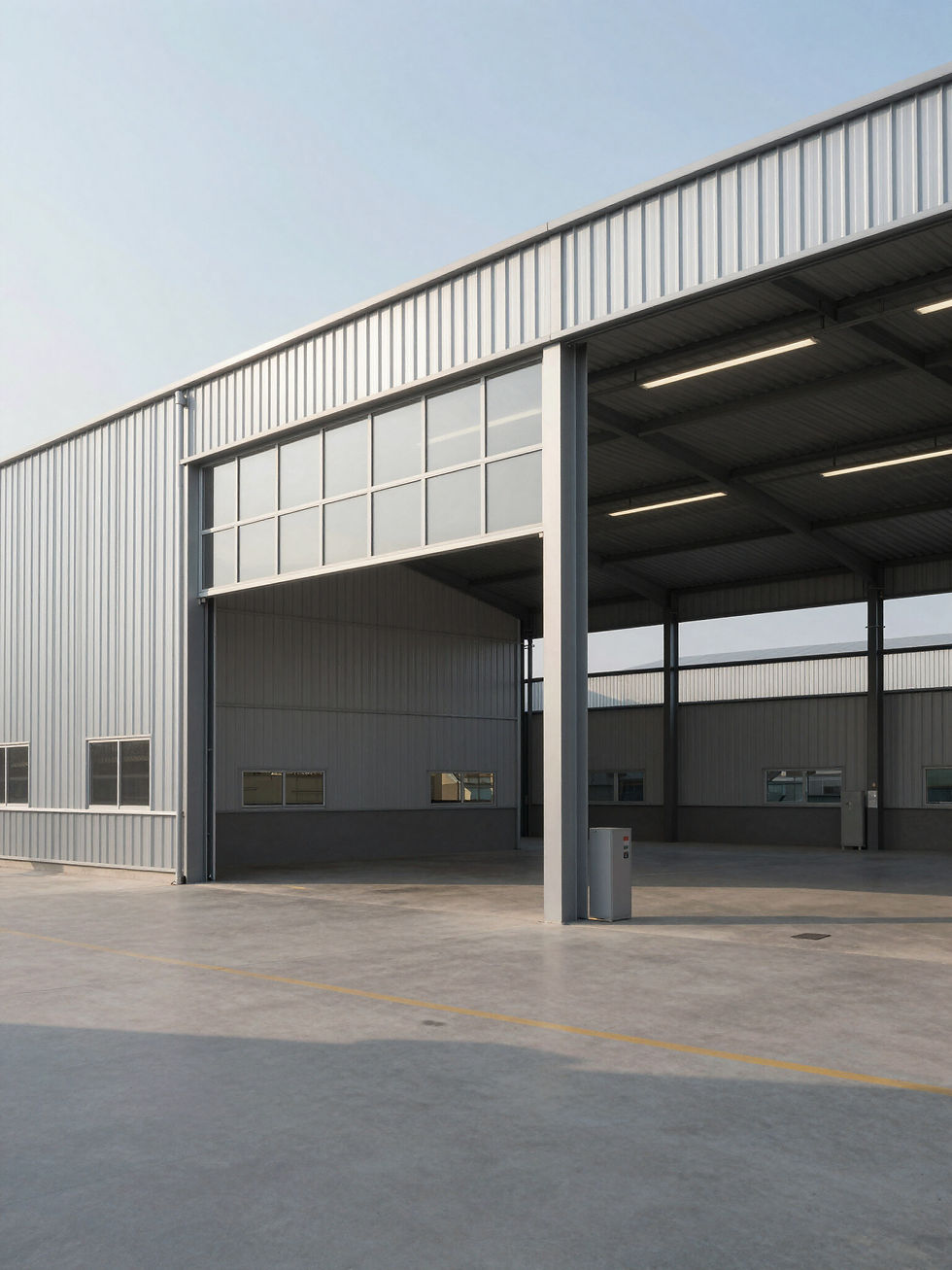 Domiourg Group's high-performance industrial and commercial warehouse construction services in Costa del Sol, Spain