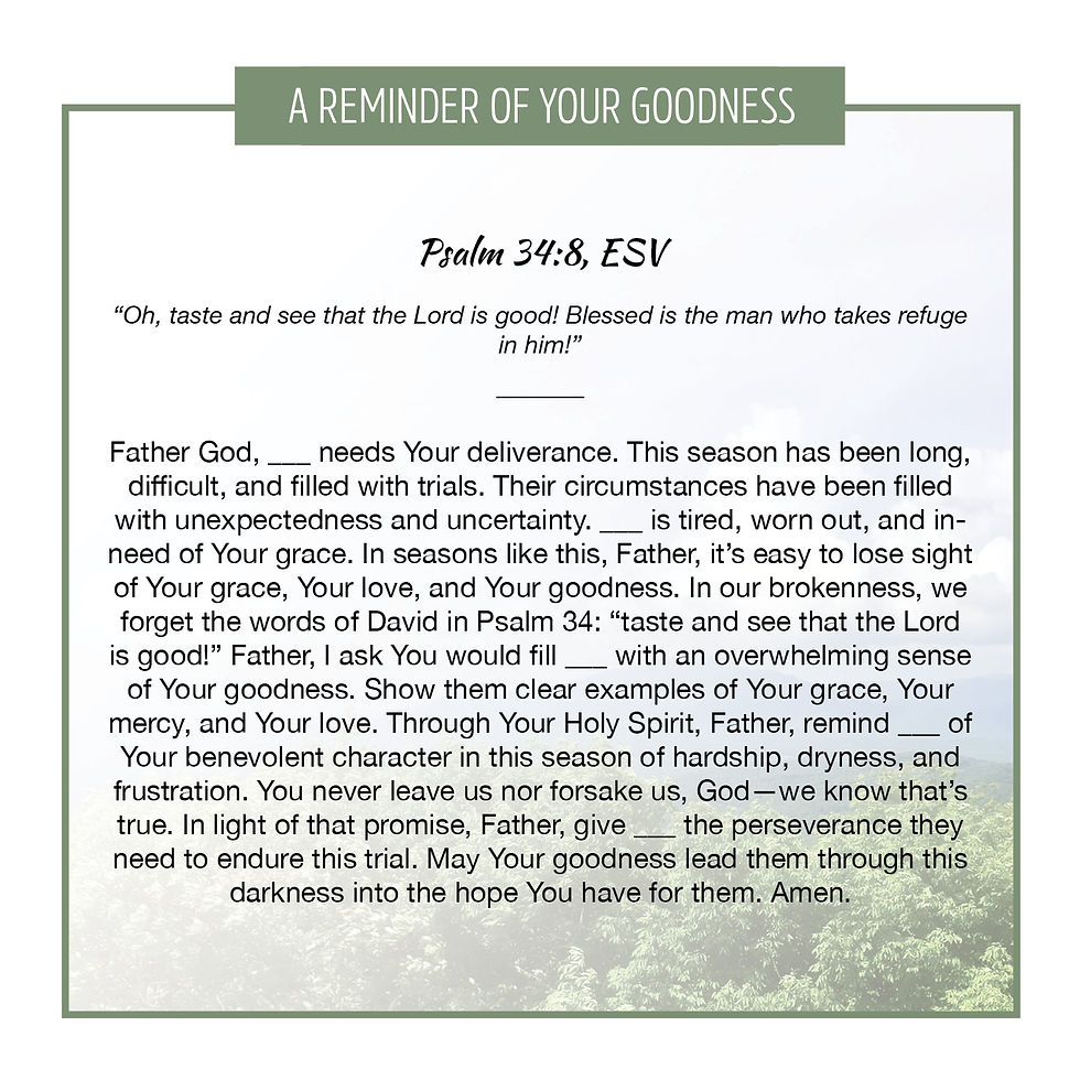 Thumbnail: A Reminder of Your Goodness