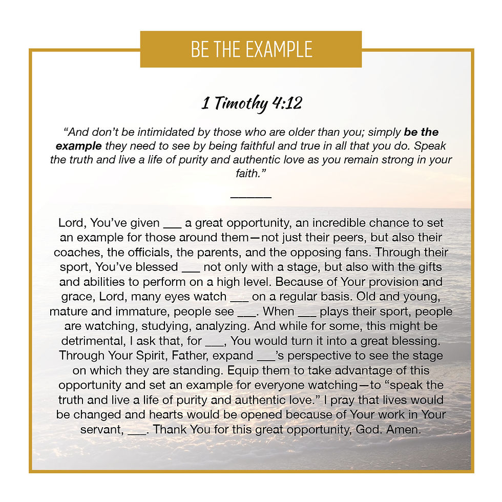 Thumbnail: Be the Example (Athletes)