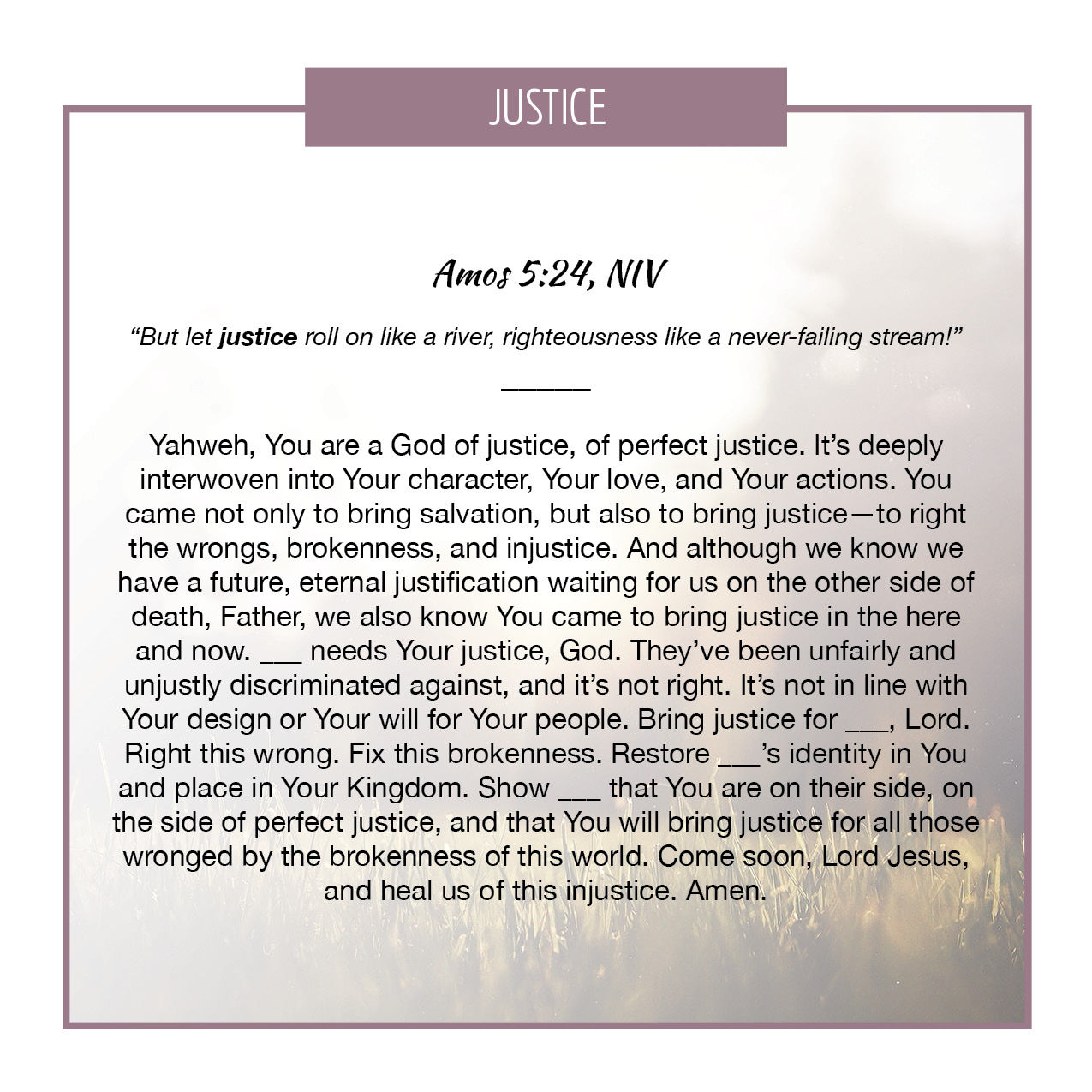 Justice (Discrimination)