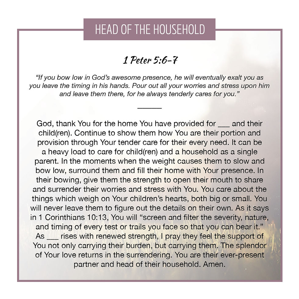 Head of the Household (Single Parent)