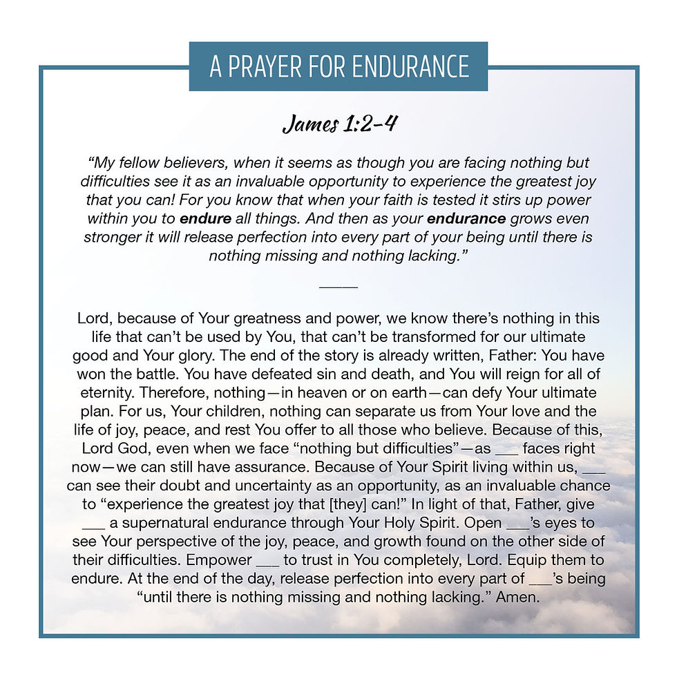 Thumbnail: A Prayer for Endurance