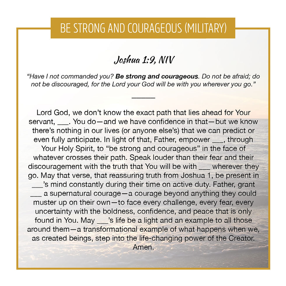 Thumbnail: Be Strong and Courageous (Military)