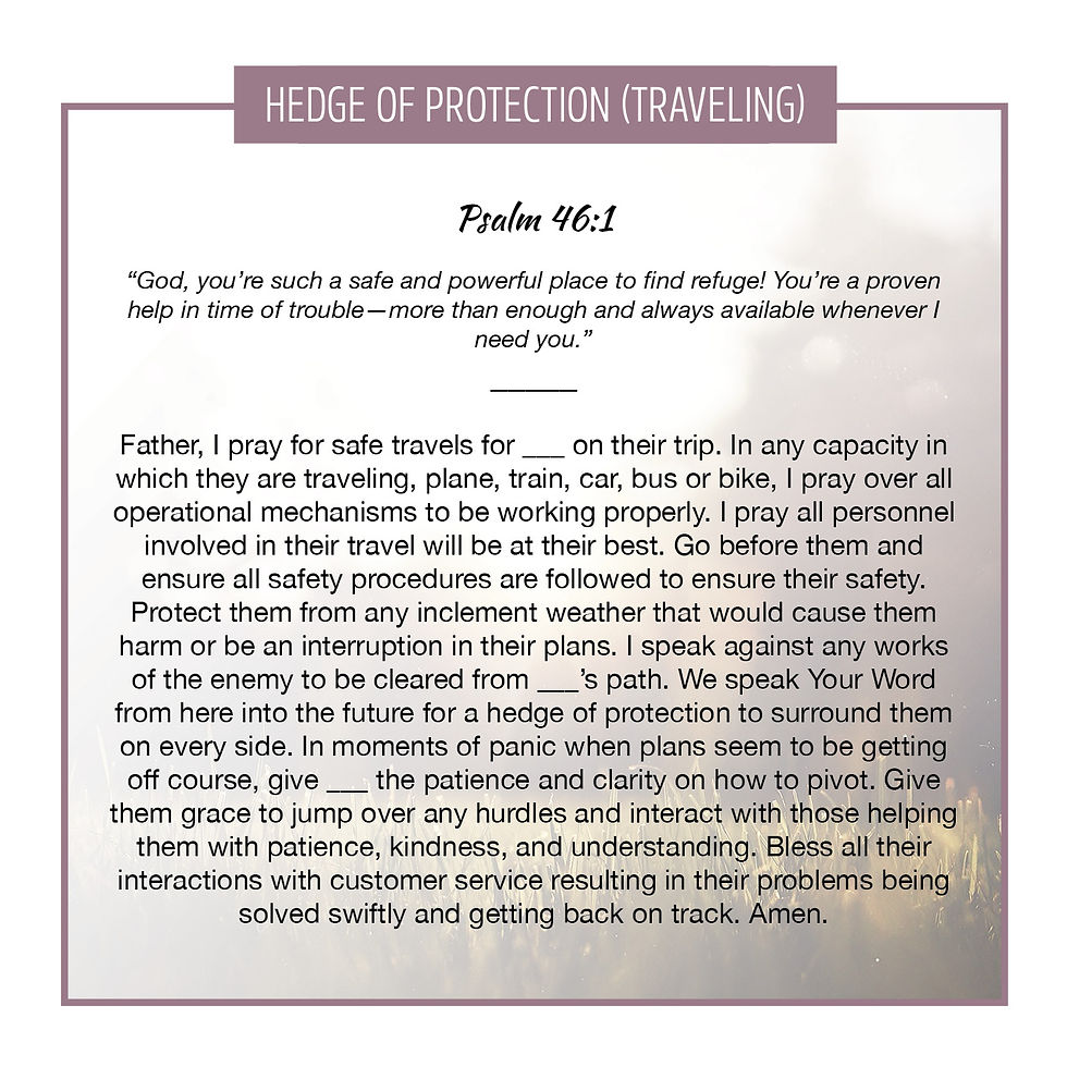 Hedge of Protection (Traveling)