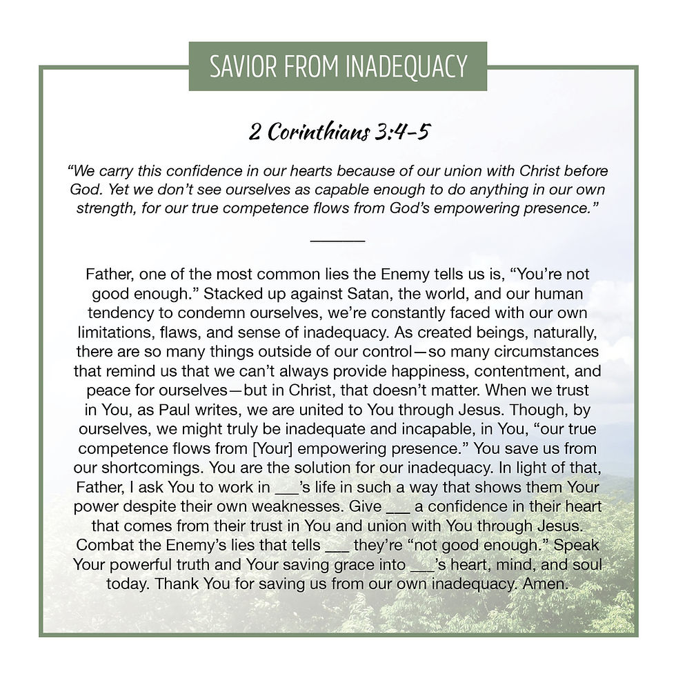 Thumbnail: Savior from Inadequacy