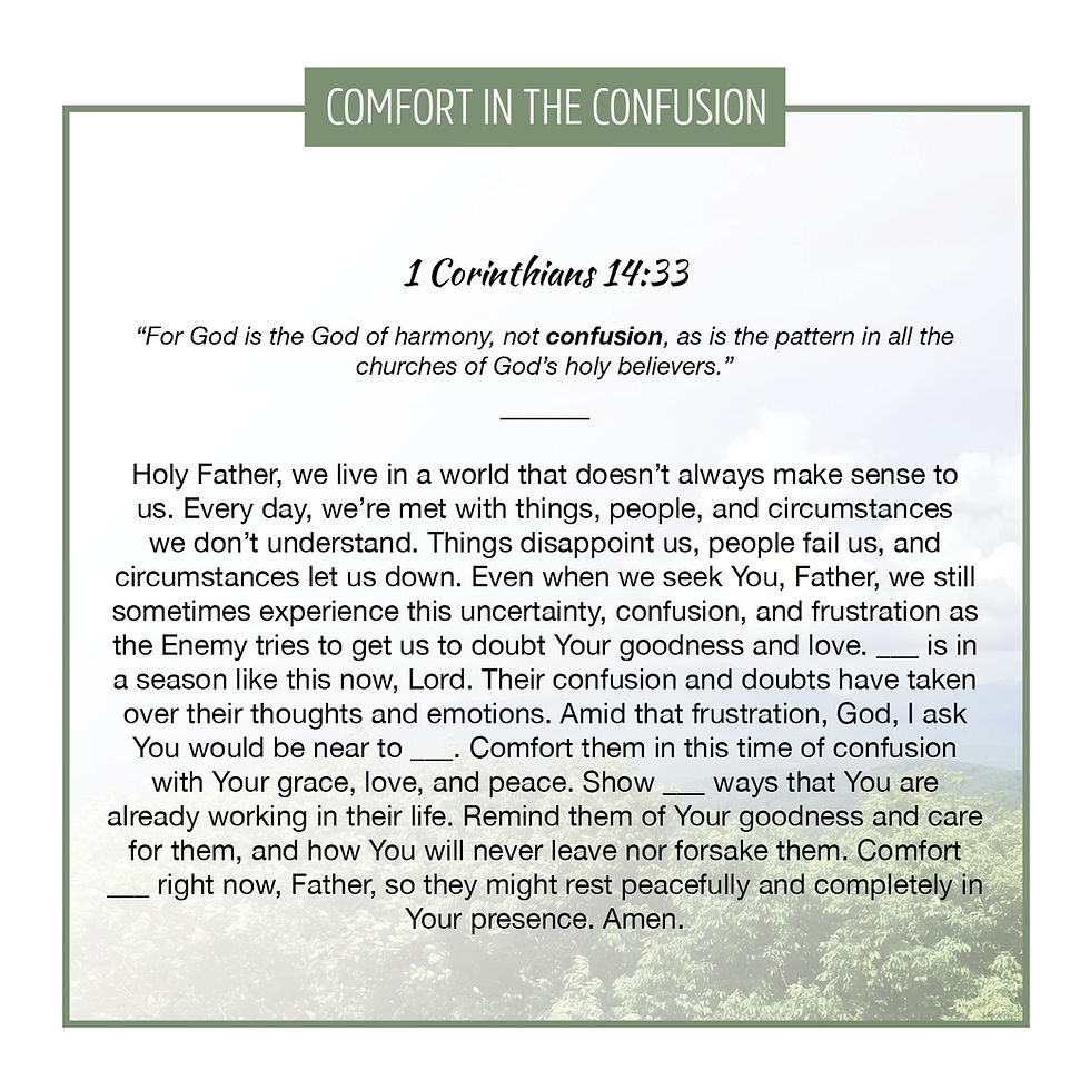 Thumbnail: Comfort in the Confusion