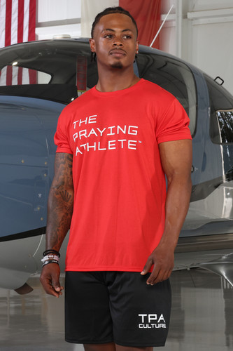 TPA Stacked Performance Tee | The Praying Athlete