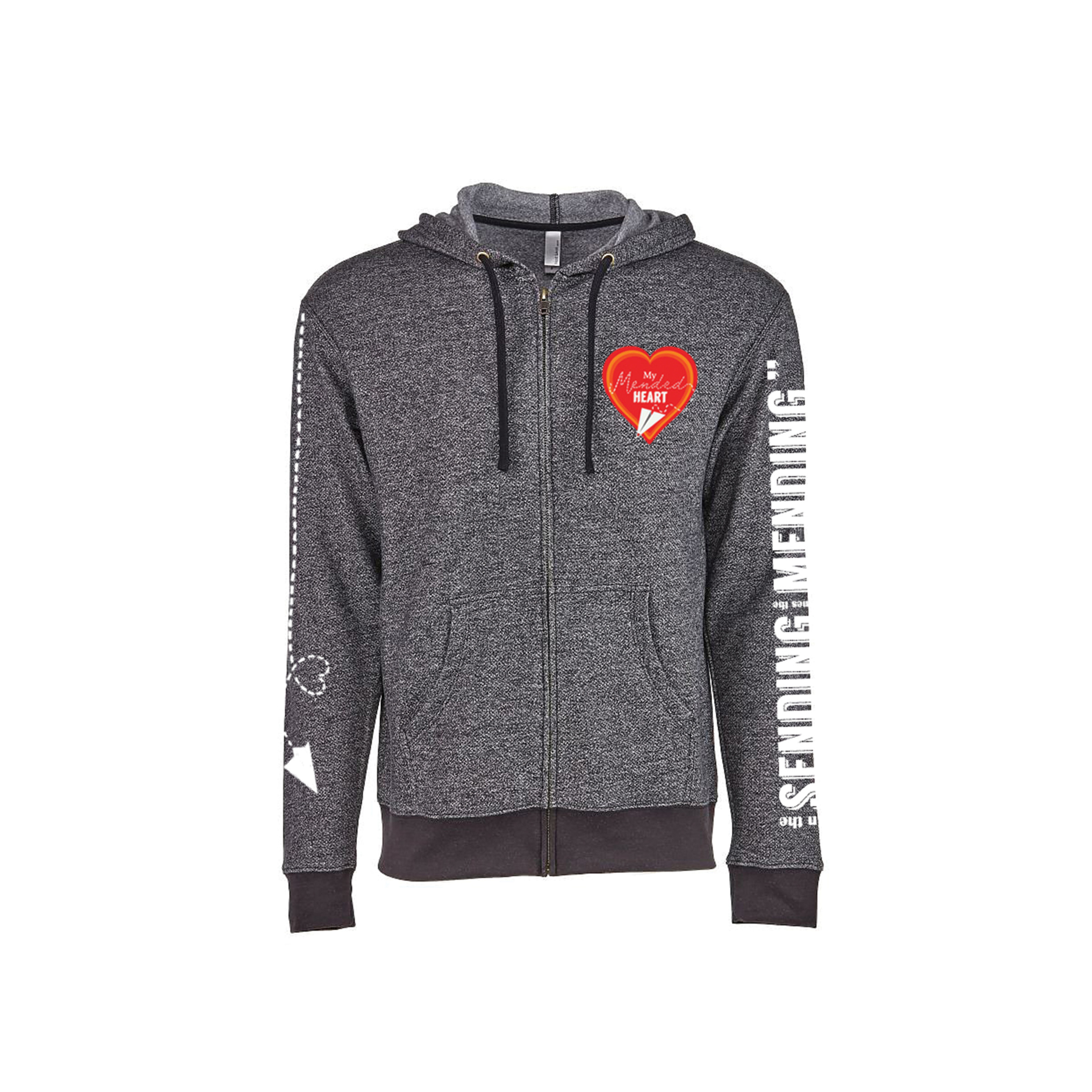 Mended Heart Zip Hoodie