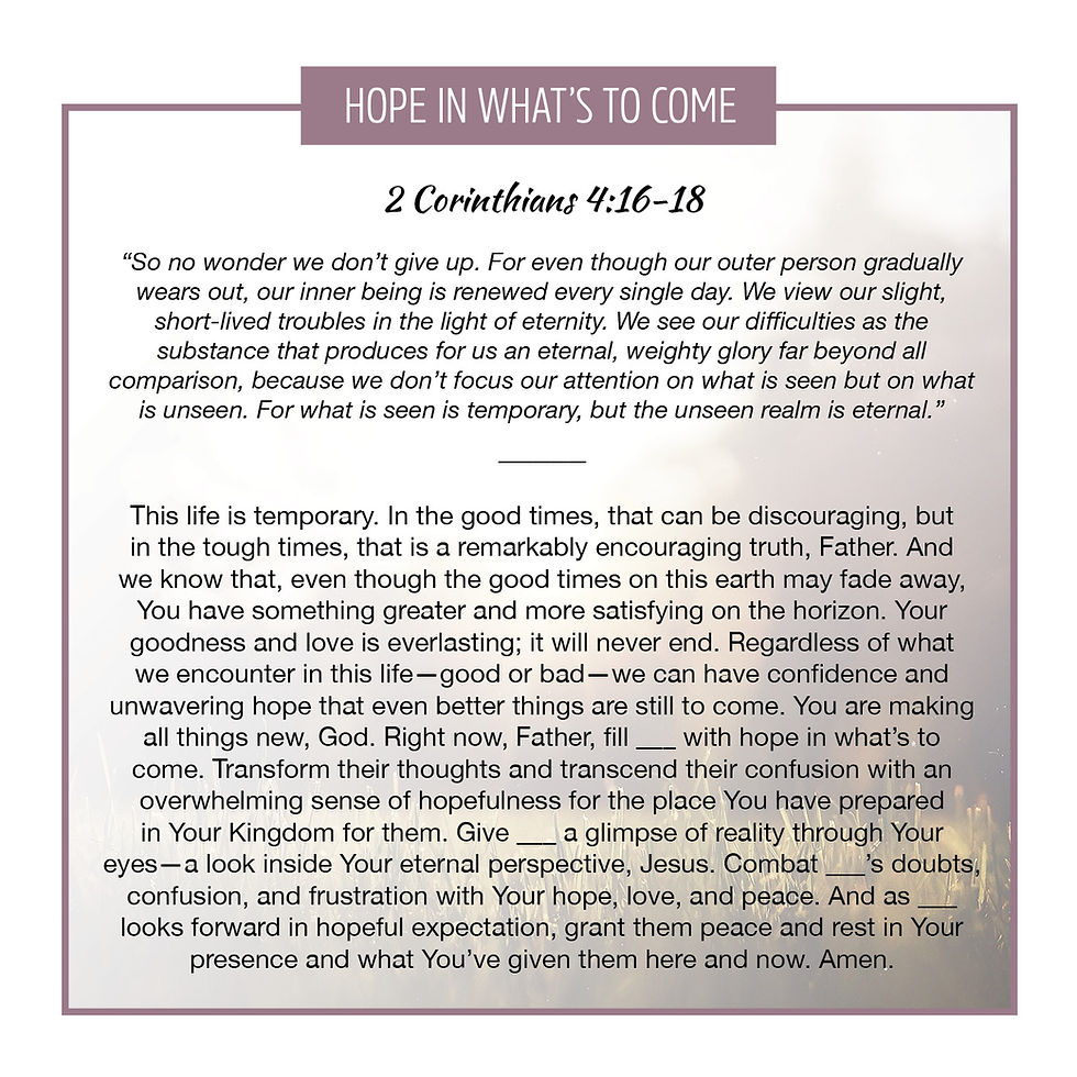 Hope in What's to Come