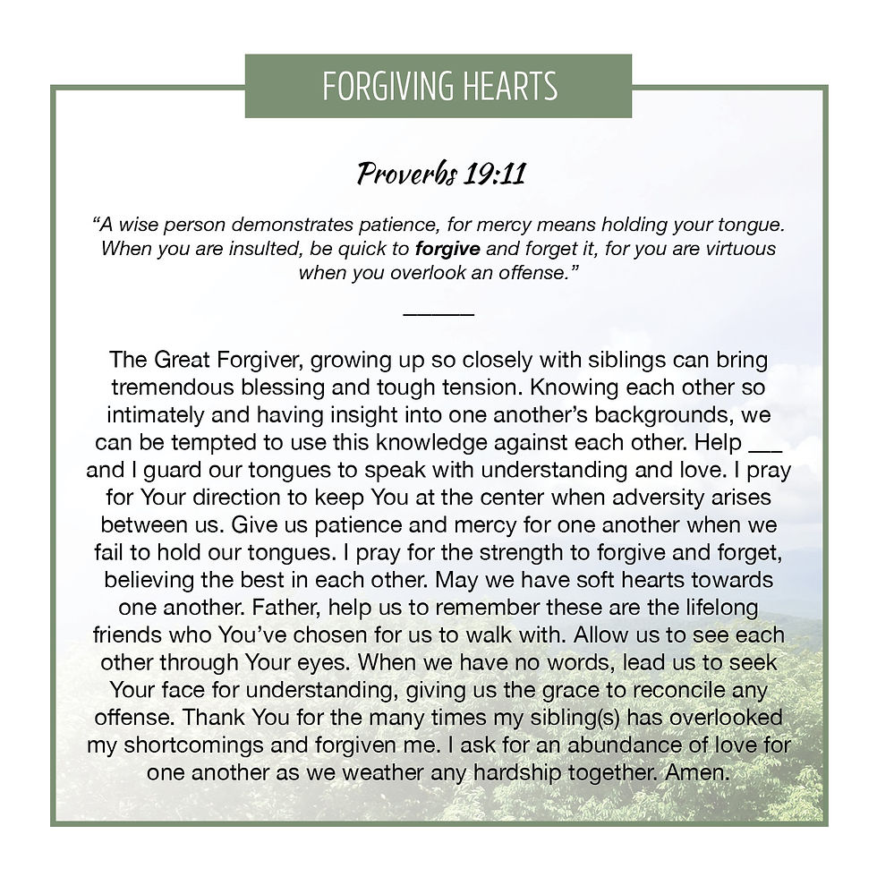 Thumbnail: Forgiving Hearts (Siblings)