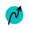 Icon of a wiggly upward arrow