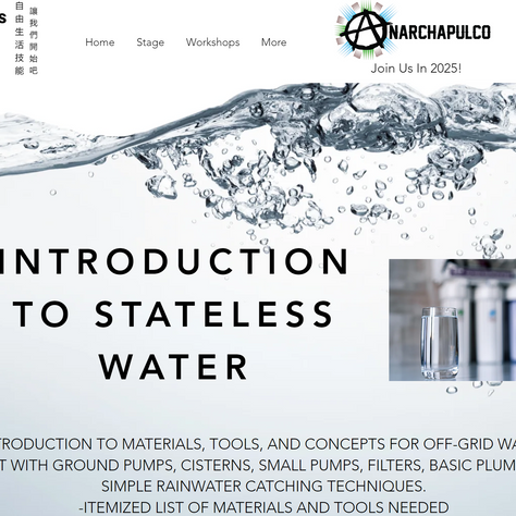 INTRO TO STATELESS WATER WORKSHOP