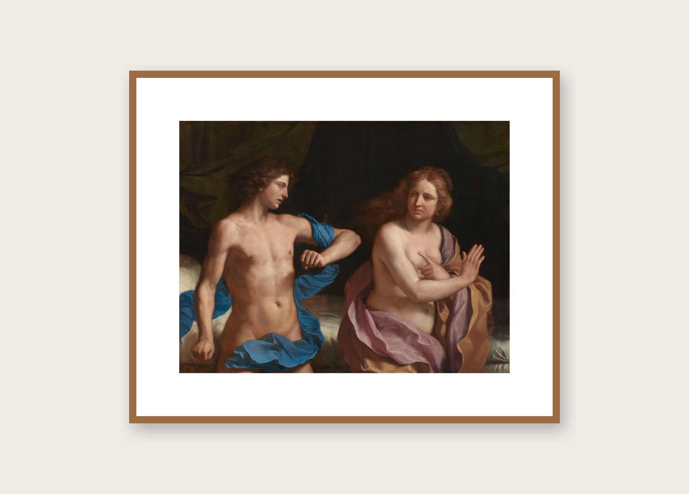 Amnon ve Tamar - Guercino Tablo