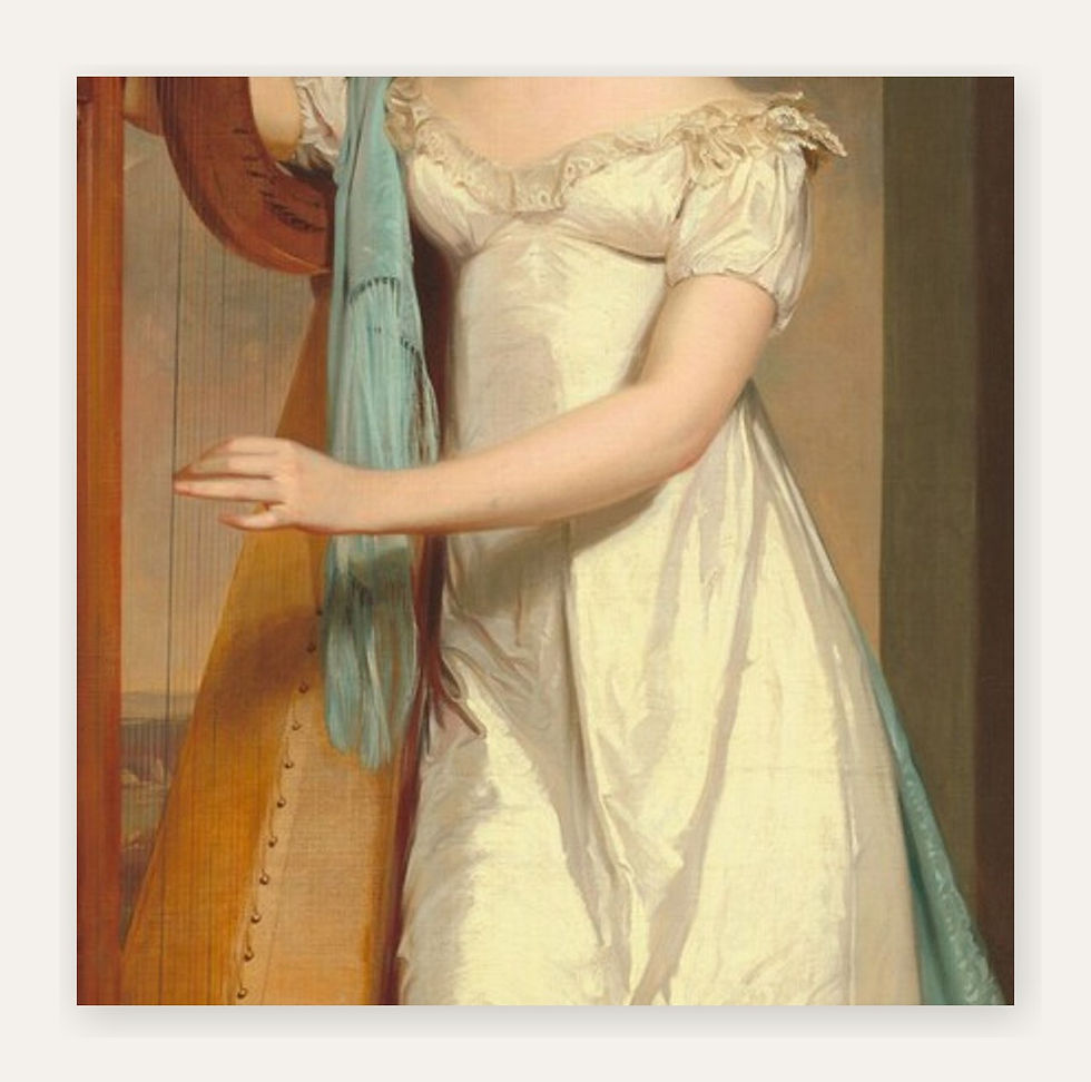 Küçük resim: Arplı Kadın: Eliza Ridgely - Thomas Sully Tablo