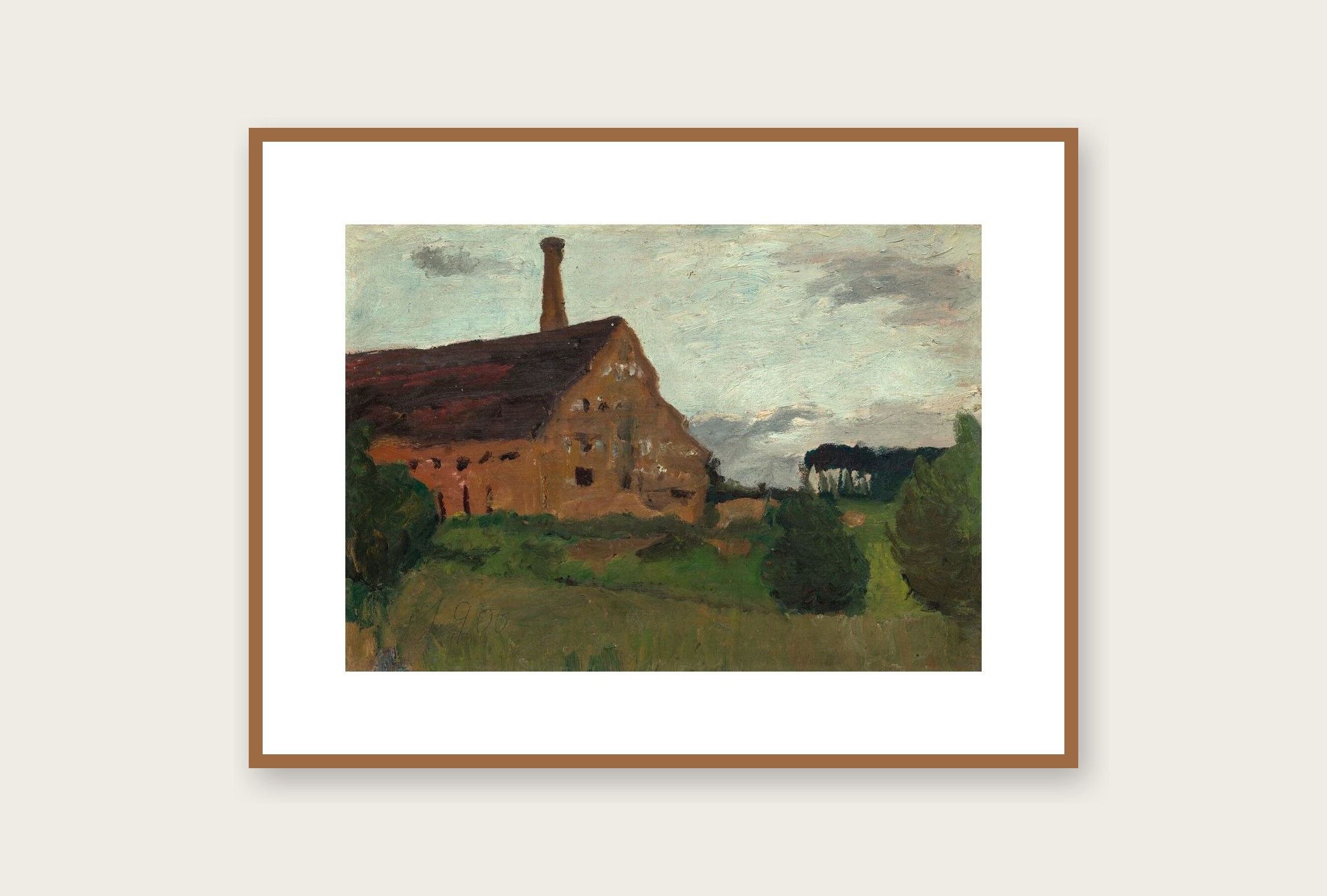 Eski Fabrika - Paula Modersohn-Becker Tablo
