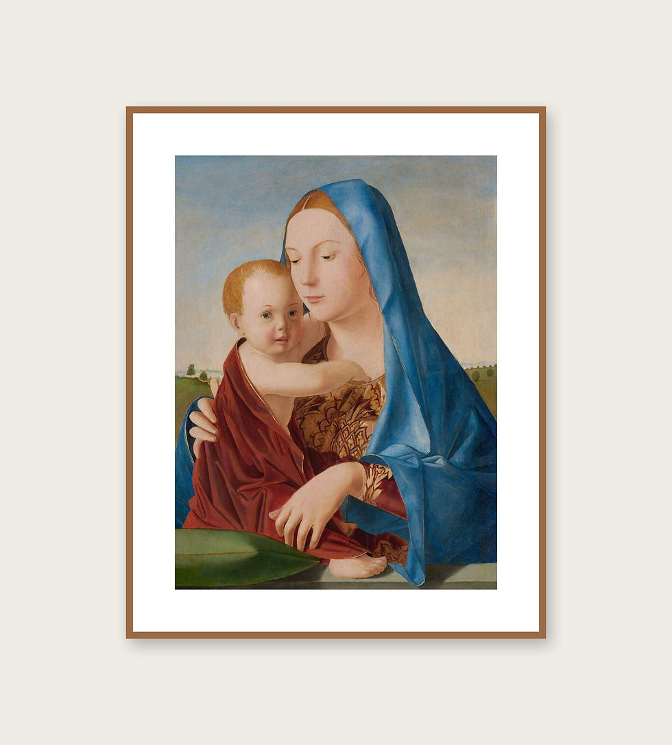 Küçük resim: Madonna ve Çocuk - Antonello da Messina Tablo