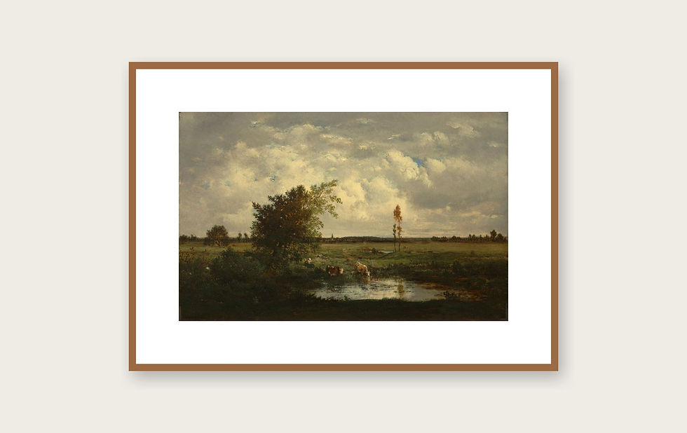 Küçük resim: Güneş Işığı - Théodore Rousseau Tablo