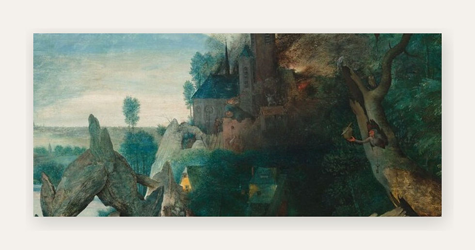 Küçük resim: Aziz Antonius'un Baştan Çıkarılışı - Pieter Bruegel İzleyicisi Tablo