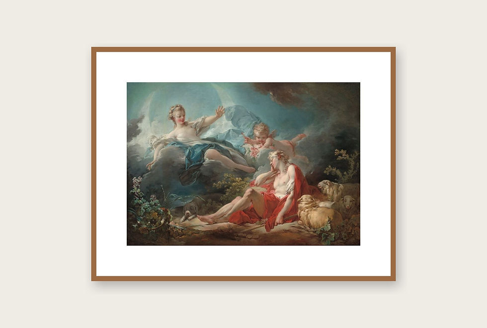 Küçük resim: Diana ve Endymion - Fragonard Tablo