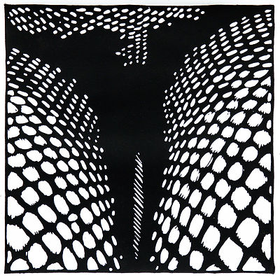 Fishnet, linocut, fishnet tights