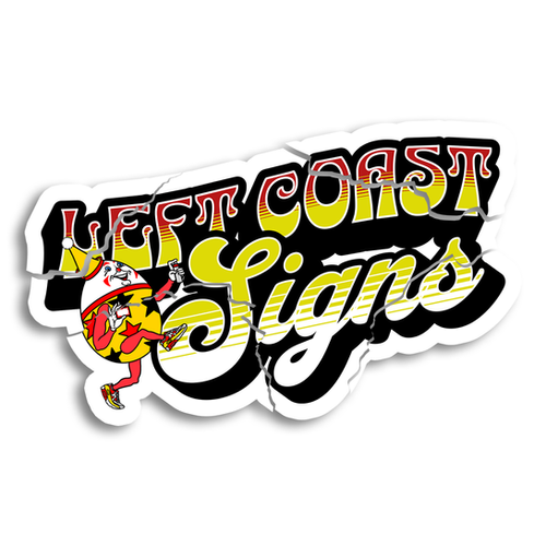 Left Group Sticker Eggshell Stickers | Left Coast Signs