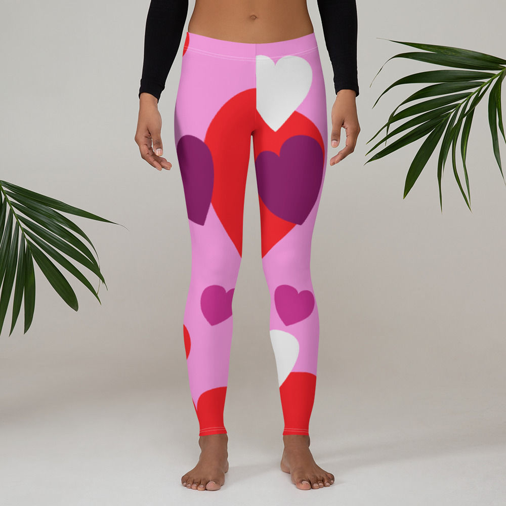 Mrs Wonderful Valentine Lavender Leggings