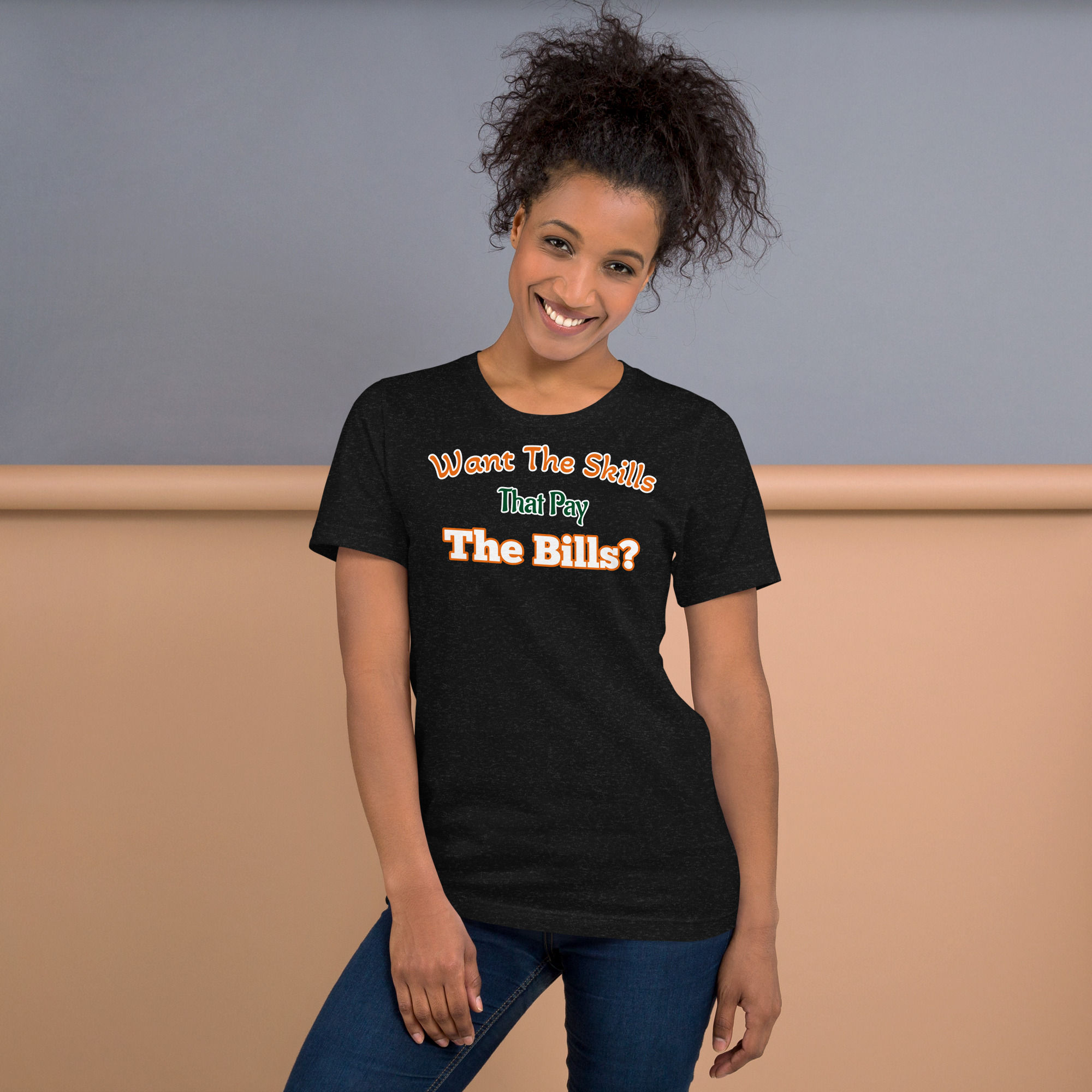 Skills to Pay Bills T-Shirt Black (Long)