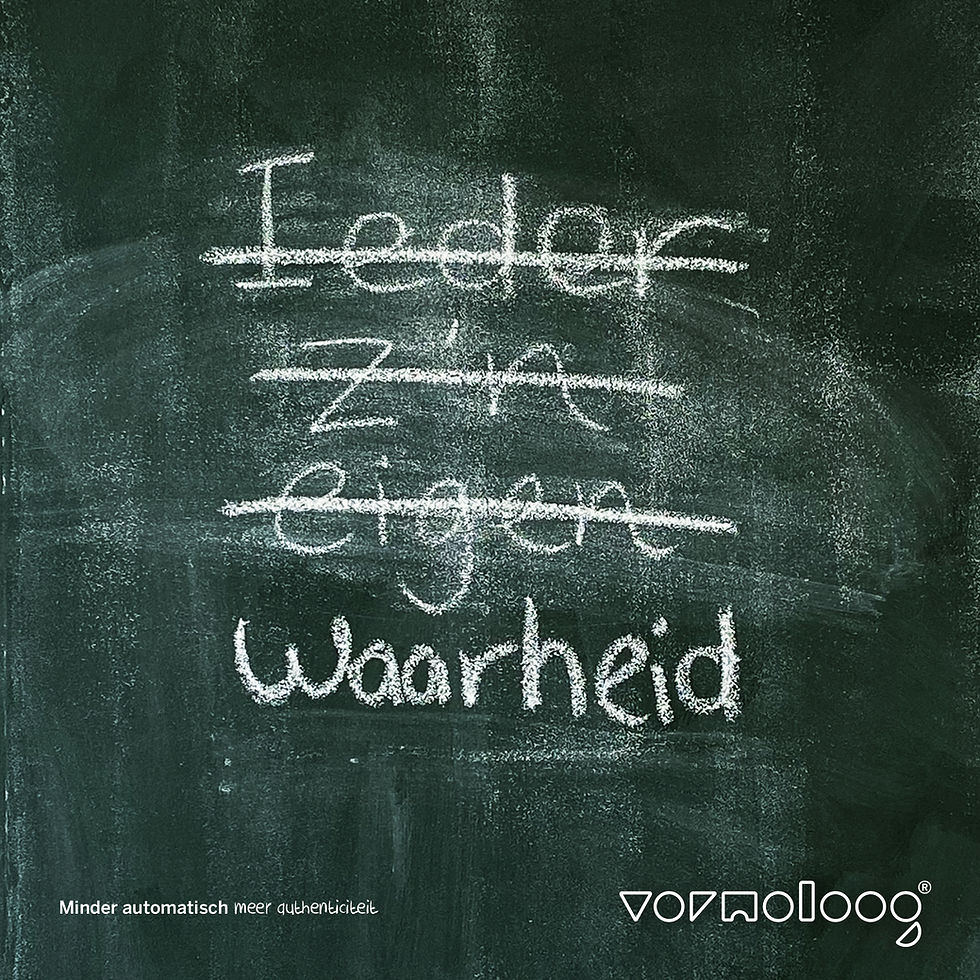 Ieder z'n eigen waarheid