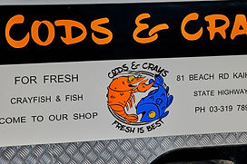 Cods & Crays Kaikoura for the best fish'n'chips in town