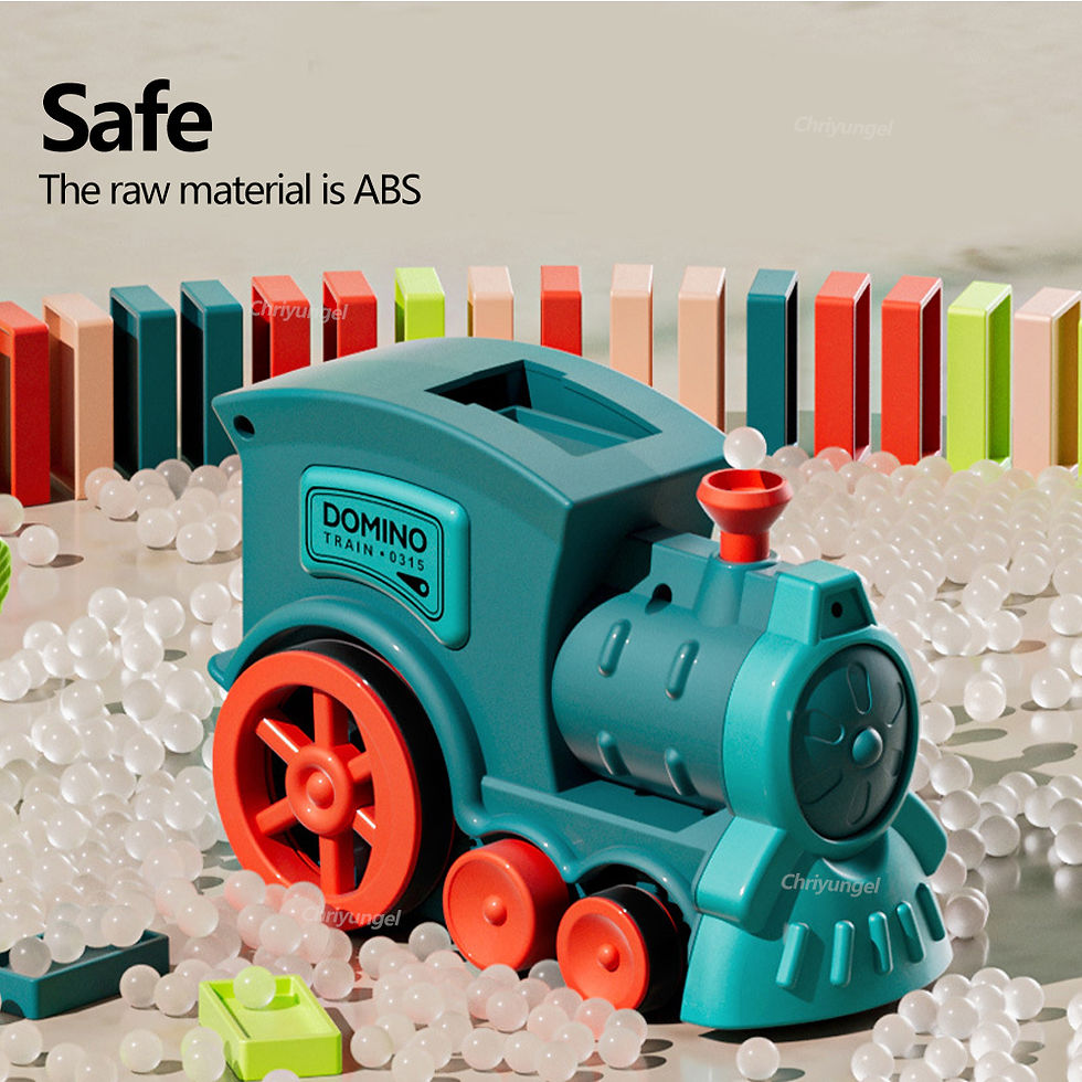 Thumbnail: Domino Train for kids Automatic Laying Electric Car Colorful Dominoes Set Brick 