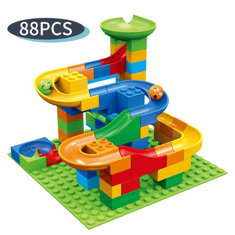 Thumbnail: 84-504PCS Marble Race Run Blocks Maze Ball Track Toy Compatible city Building Bl