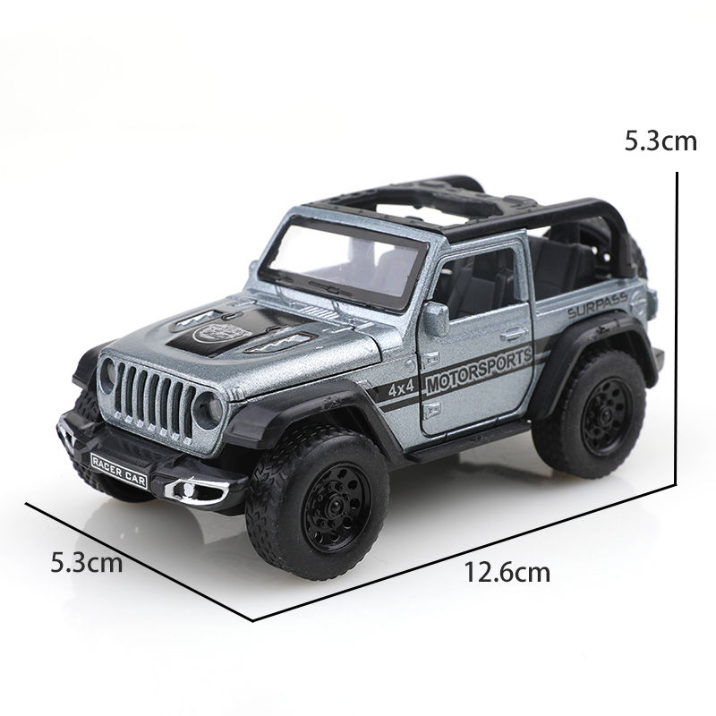 Thumbnail: (Bagged) 1/36 convertible Wrangler off-road vehicle, die-cast metal, boy's toy, 
