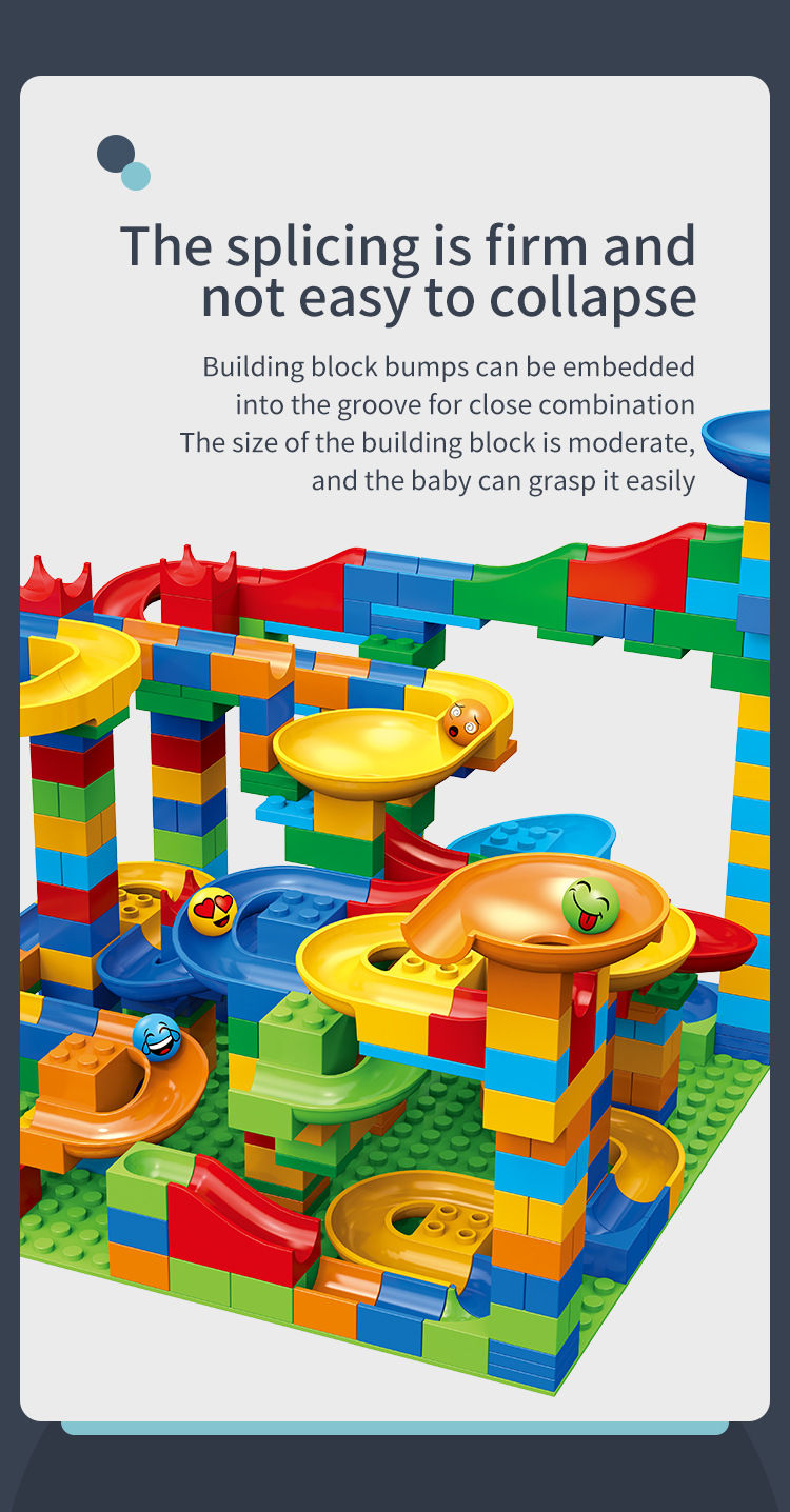 Thumbnail: 84-504PCS Marble Race Run Blocks Maze Ball Track Toy Compatible city Building Bl
