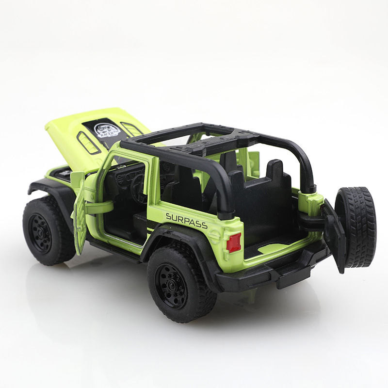 Thumbnail: (Bagged) 1/36 convertible Wrangler off-road vehicle, die-cast metal, boy's toy, 