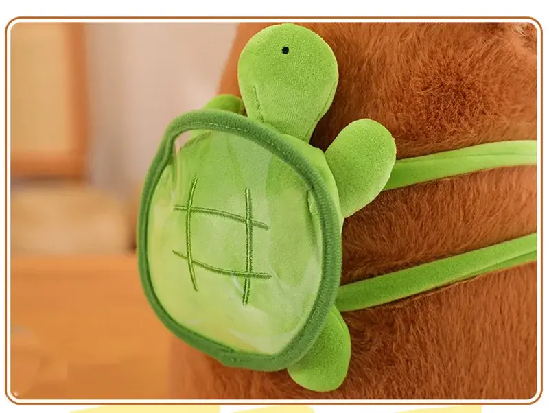 Thumbnail: Cute Capybara Plush Toy Stuffed Animals Capibara with Turtle Backpack Kapibala S