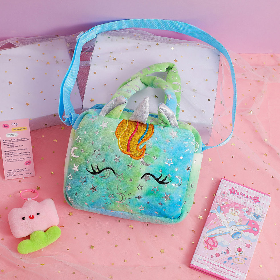 Thumbnail: Fashion Sweet Unicorn Handbags For Girls Cute Kid Crossbody Shoulder Bag Childre