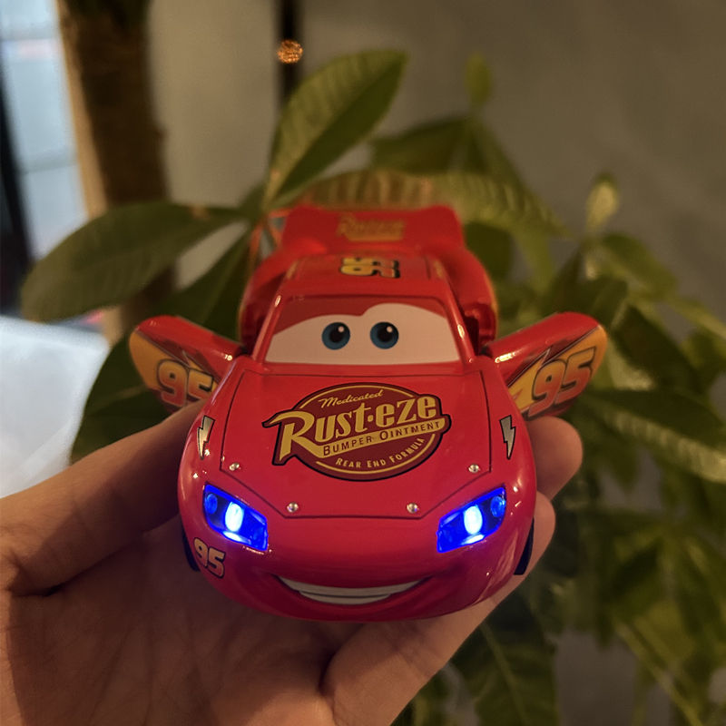 Thumbnail: Toy Story 3 Model Car Lightning Mcqueen Metal Diecast With Lights Inertial Pull-