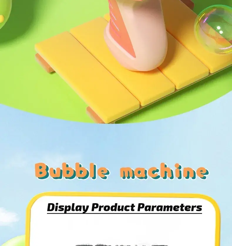 Thumbnail: Space Electric Automatic Bubble Machine Bubble Gun Summer Beach Bathing Outdoor 