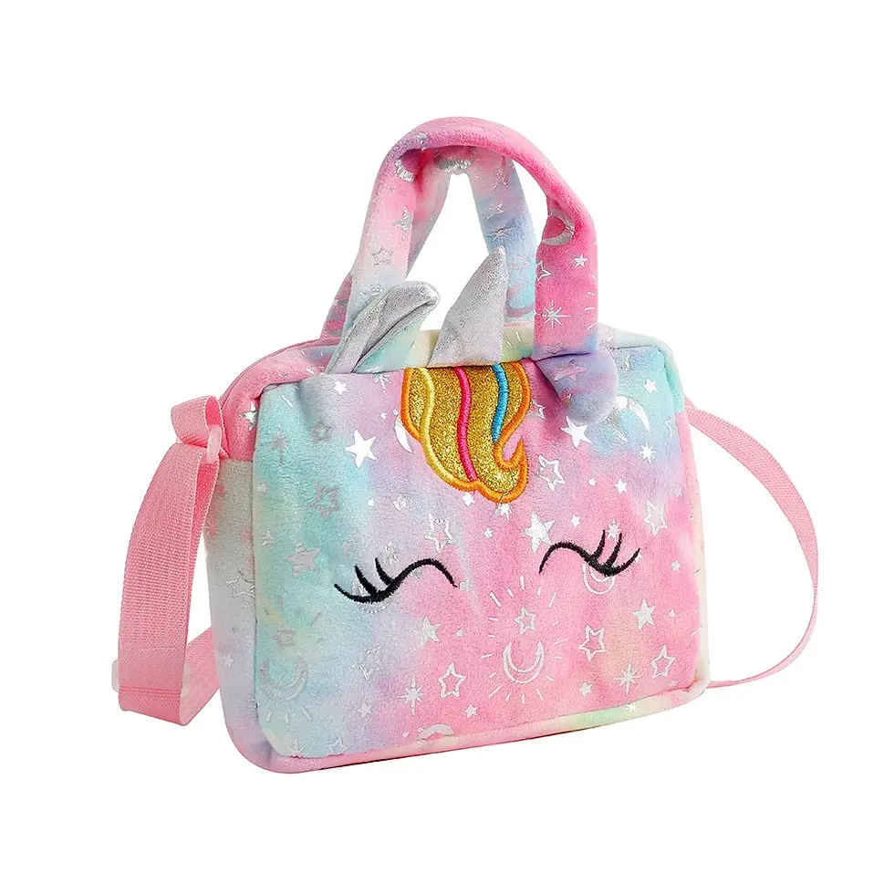 Thumbnail: Fashion Sweet Unicorn Handbags For Girls Cute Kid Crossbody Shoulder Bag Childre