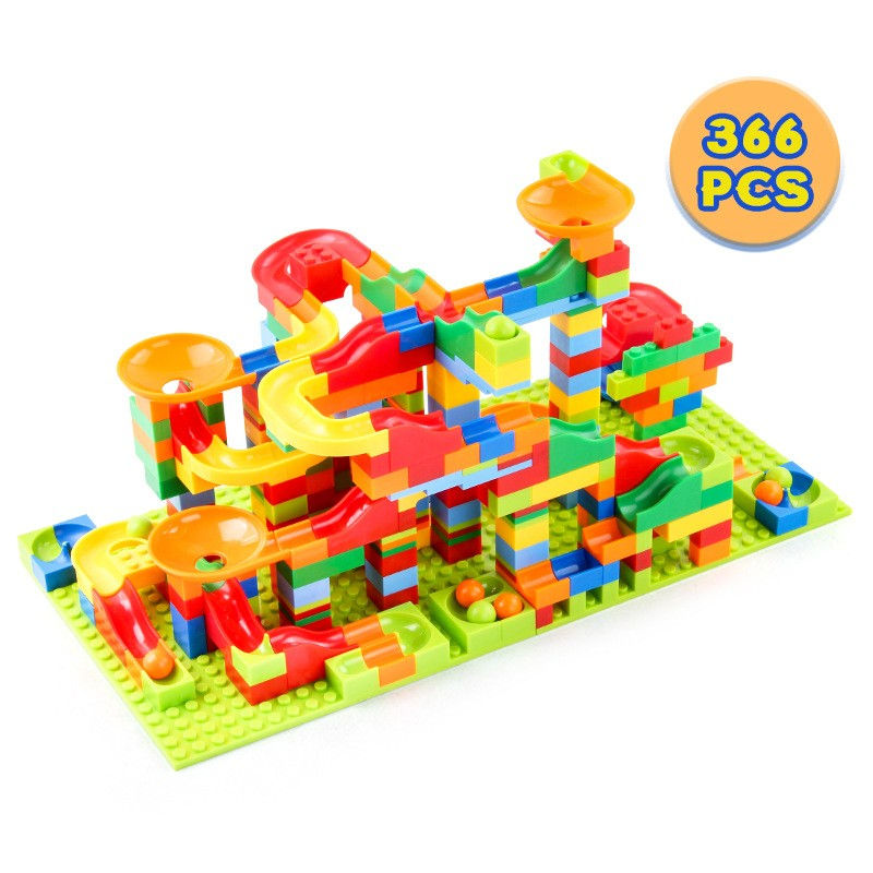 Thumbnail: 84-504PCS Marble Race Run Blocks Maze Ball Track Toy Compatible city Building Bl