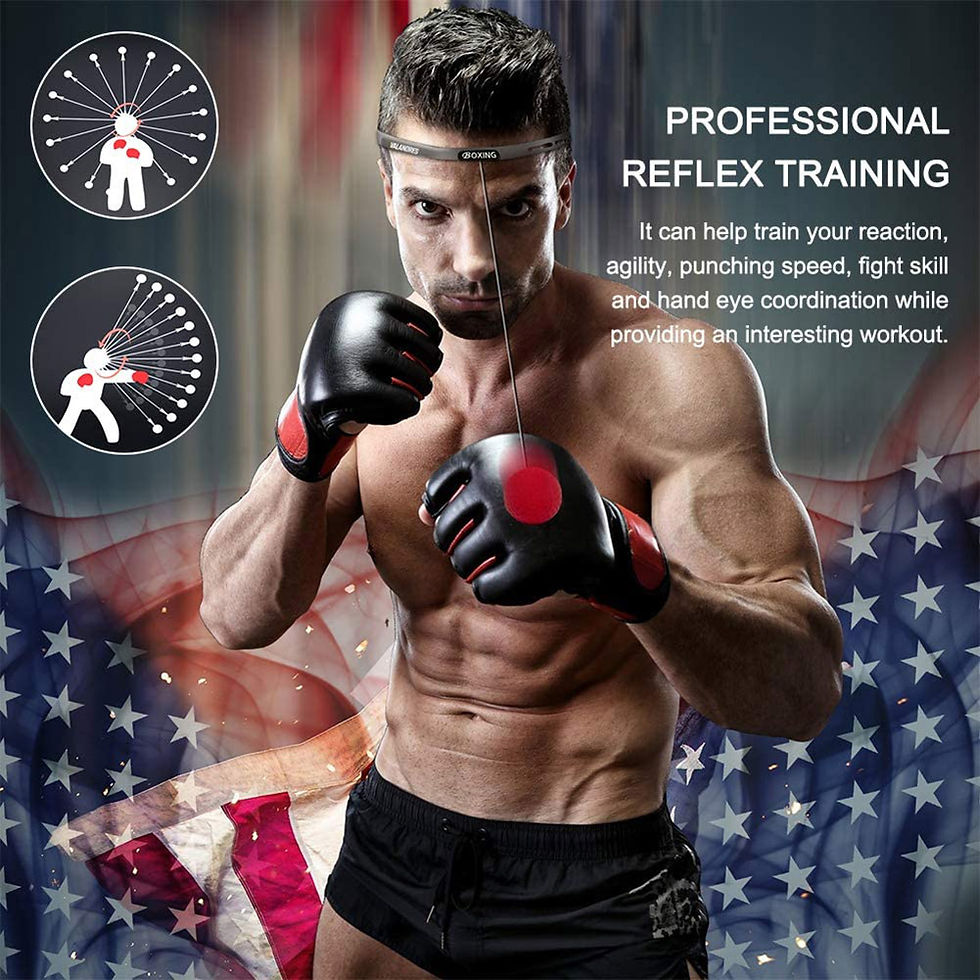 Thumbnail: Boxing Reflex Speed Punch Ball Boxing Rubber Balls for Agility Reaction Training