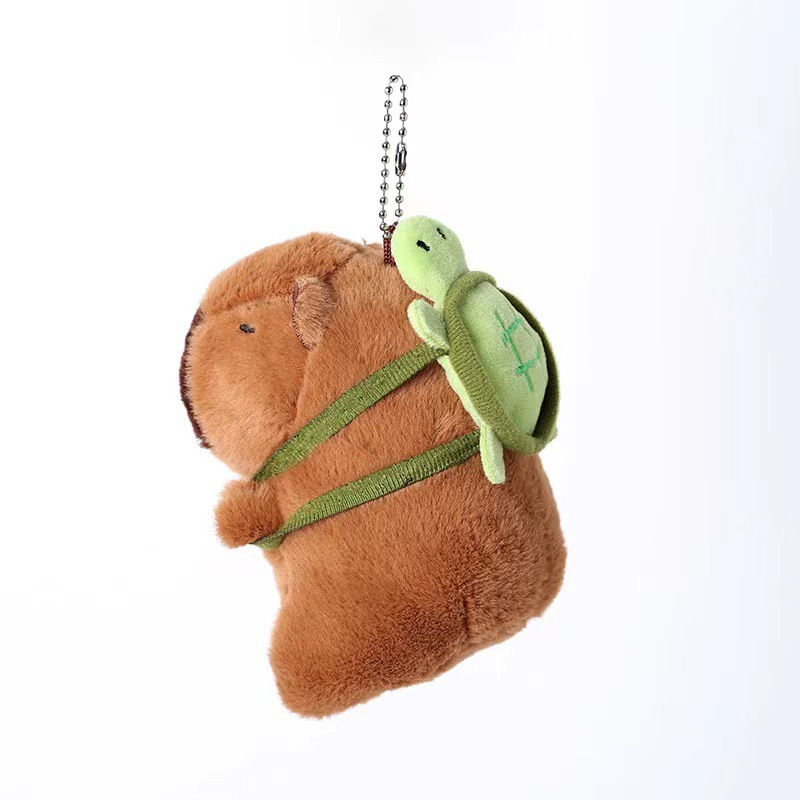 Thumbnail: Cute Capybara Plush Toy Stuffed Animals Capibara with Turtle Backpack Kapibala S