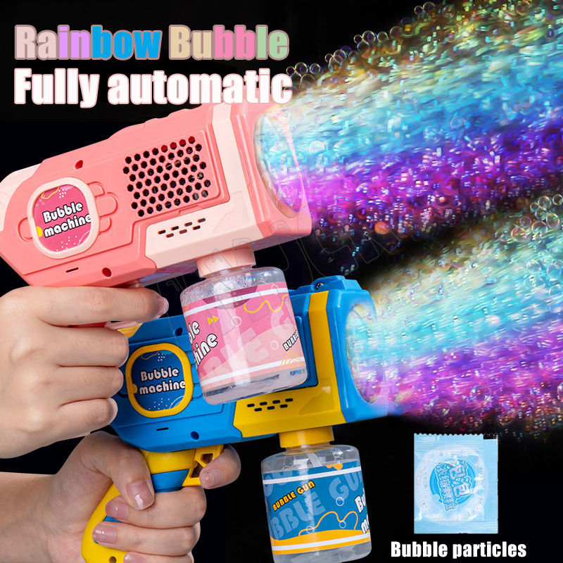 Thumbnail: Space Electric Automatic Bubble Machine Bubble Gun Summer Beach Bathing Outdoor 