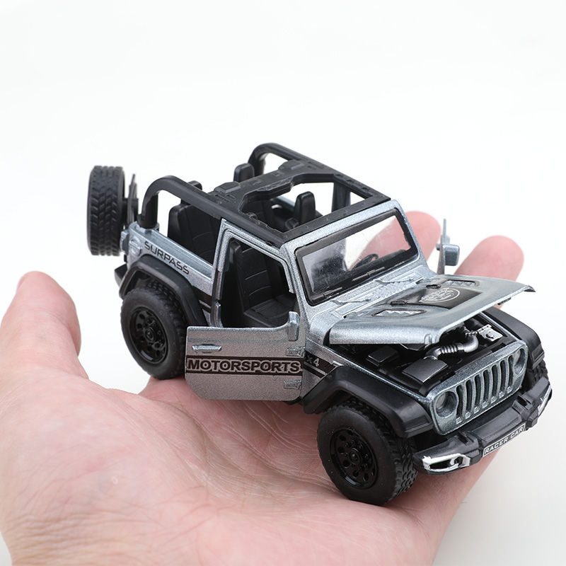 Thumbnail: (Bagged) 1/36 convertible Wrangler off-road vehicle, die-cast metal, boy's toy, 