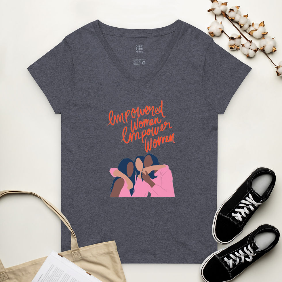 Thumbnail: Women’s recycled v-neck t-shirt