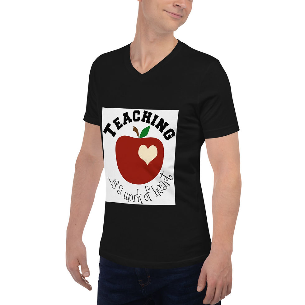 Thumbnail: Unisex Short Sleeve V-Neck T-Shirt