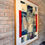 Thumbnail: Art: Red and Blue Framed Collage - Steve Sorman